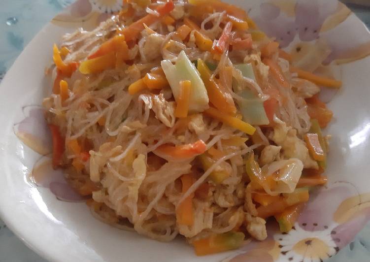南瓜炒冬粉