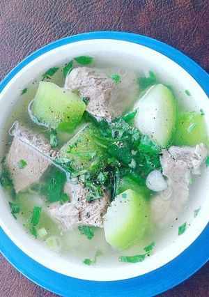Hình của món Canh bí xanh xương heo.