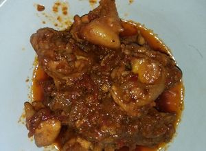 Foto resep Kerongkongan / tulang ayam pedes manis