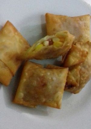 Foto resep Pangsit goreng ekonomis😂