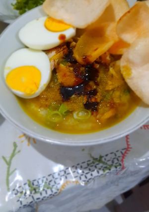 Foto resep Bubur Ayam kuah kuning Praktis Magiccom