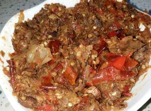 Foto resep Sambel tempe/tempe busuk😂😂