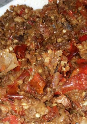 Foto resep Sambel tempe/tempe busuk😂😂