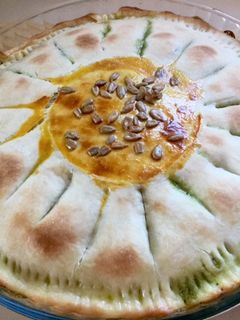 Una foto de Girasol de verdura y queso