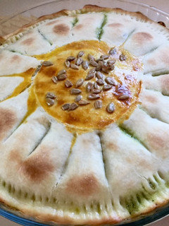 Una foto de Girasol de verdura y queso