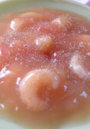 Una foto de Langostinos salteados a la crema