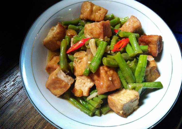 Cara Gampang mengolah Sayur Tahu Kacang Panjang ndeso yang Enak Banget
