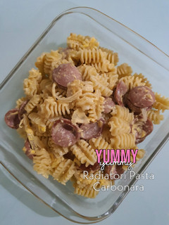 Foto resep Radiatori Pasta Carbonara
