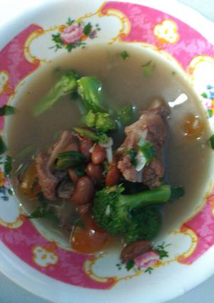 Foto resep Sop iga kacang merah