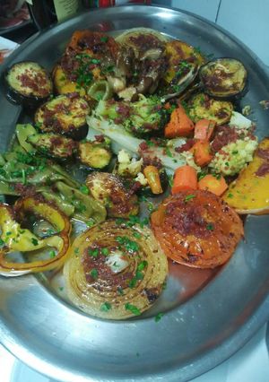 Una foto de Parrillada de verduras