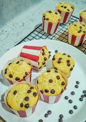 Foto resep Cheese & Chocolate Chip Cupcakes