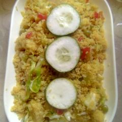 A picture of Fried couscous.