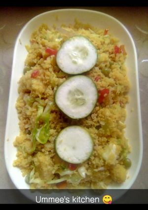 A picture of Fried couscous.