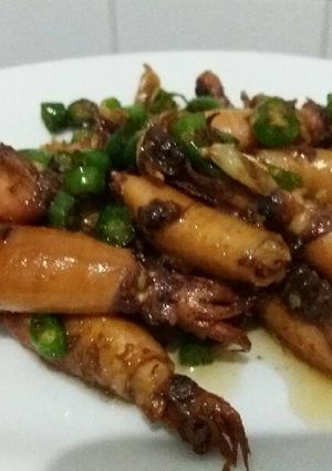 Foto resep Cumi asin cabe hijau / ijo
