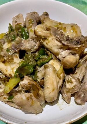 Foto resep Ayam Ungkep Sambal Cabai Hijau