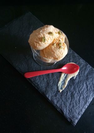 A picture of Cashew Nuts Firni Ice-cream.