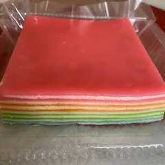 A picture of Kue Lapis Rainbow.