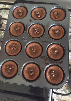 Una foto de Cupcakes de chocolate y mantequilla de maní