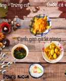 Ruốc cá chép sốt dứa babycanh chua gan gà lá giang