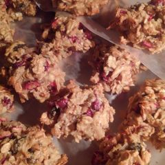 A picture of Guilt-Free cranberry cereal macaroon.
