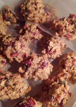 A picture of Guilt-Free cranberry cereal macaroon.