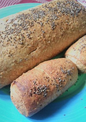 Una foto de Pan de avena y harina integral 🍞🌾