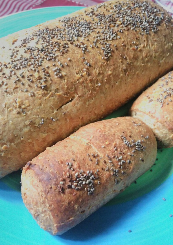 Una foto de Pan de avena y harina integral 🍞🌾