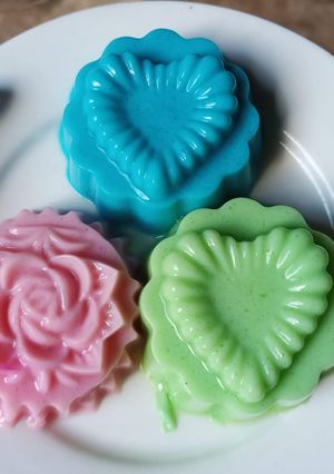 Hình của món Pudding sữa đậu nành 3 màu.