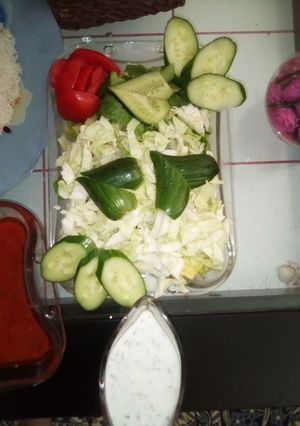 عکسی از دستور ایده تزیین سالاد