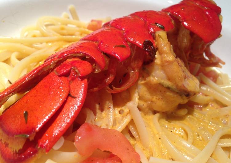 Simple Way to Prepare Homemade Lobster Linguine