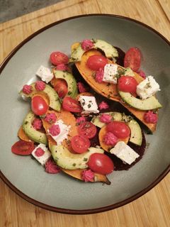 Une photo de Patate douce colorée