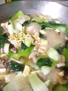 Foto resep Sayur bening oyong mi tahu sosis sawi