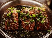 A picture of honey garlic salmon