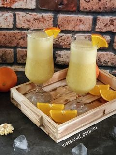 عکسی از دستور نوشیدنی پرتقال و موز
