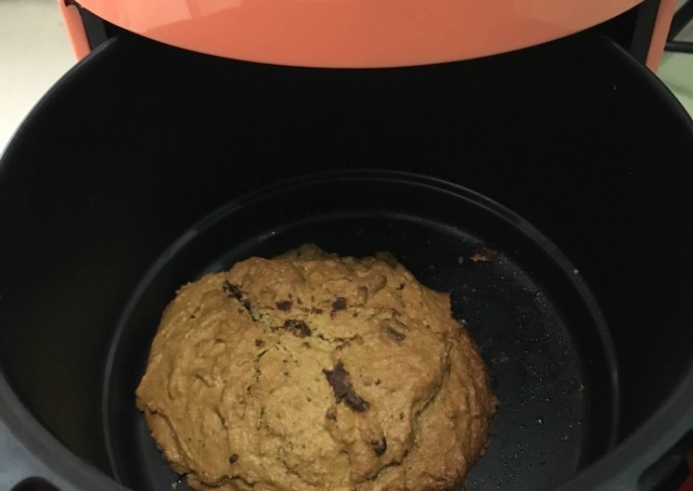 Galleta de chocolate en horno “air fryer “