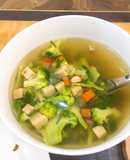 Canh súp lơ ngũ sắc