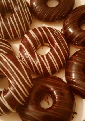 صورة لوصفة دوناتس في الفرن بنة 😋 على بنة 👌👌
