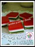 Barritas de gelatina tricolor