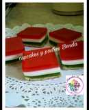 Barritas de gelatina tricolor