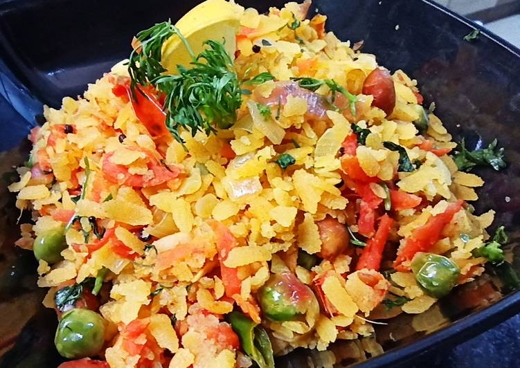 Steps to Prepare Super Quick Homemade Vegetable Poha