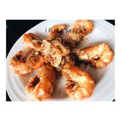 A picture of Udang galah berbumbu.
