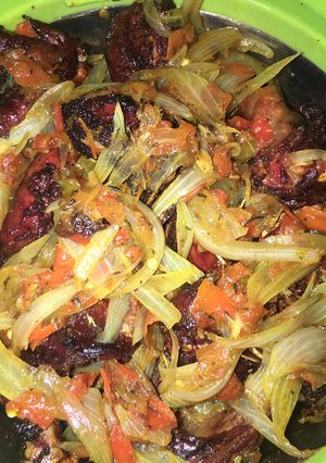 A picture of Pepper chicken🍗🍖.