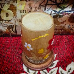 A picture of Chilled healthy oats coffee.