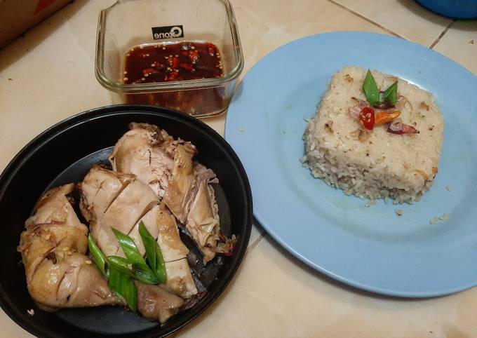 Resep Nasi Ayam Hainan Rice Cooker Oleh Robbie - Cookpad