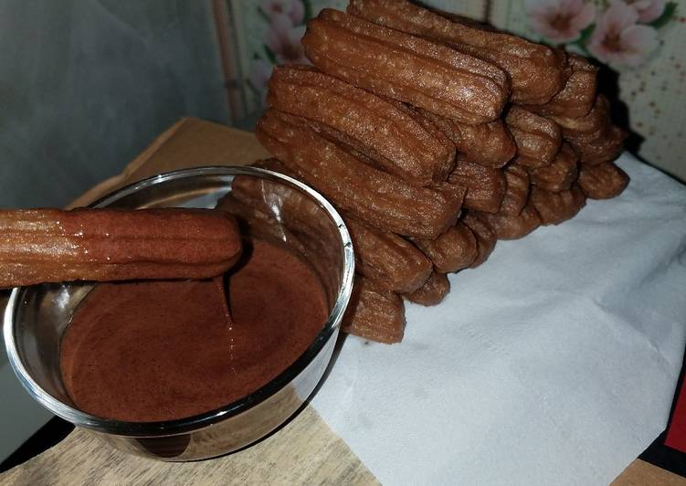 Cara Membuat Churros Saus Coklat Gampang