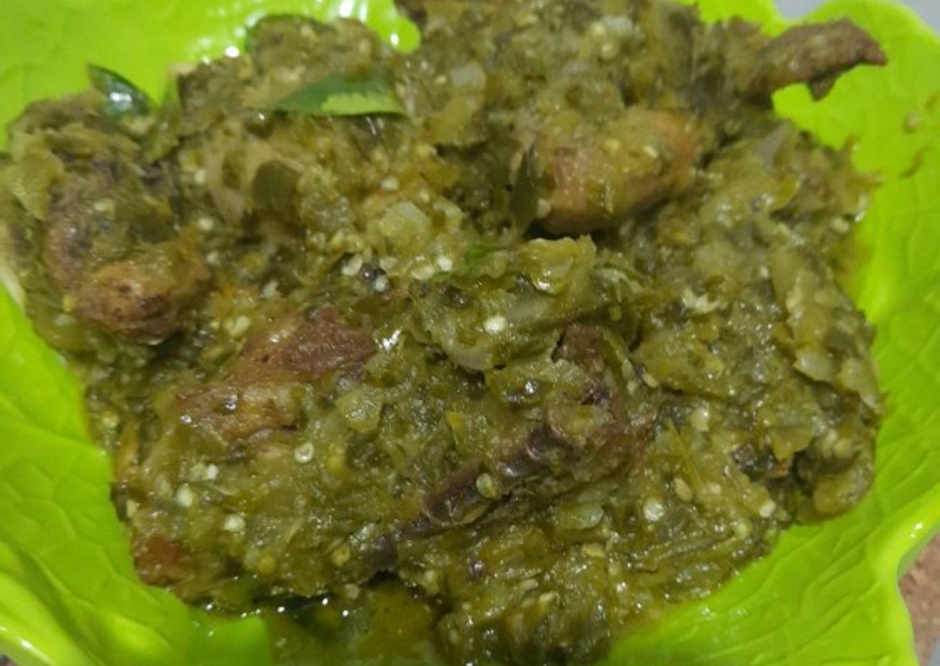 Ayam Goreng Sambal Hijau khas Padang