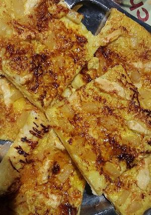 Une photo de Pizza sucrée/salée (pâte maison)