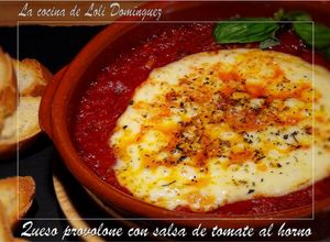 Foto principal de Queso provolone con salsa de tomate al horno