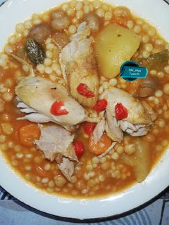 صورة لوصفة بركوكس 👍بالدجاج 😋🇩🇿