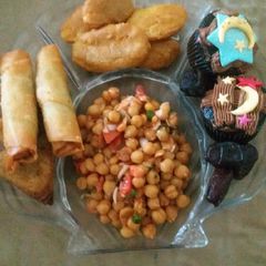 A picture of My iftar platter.